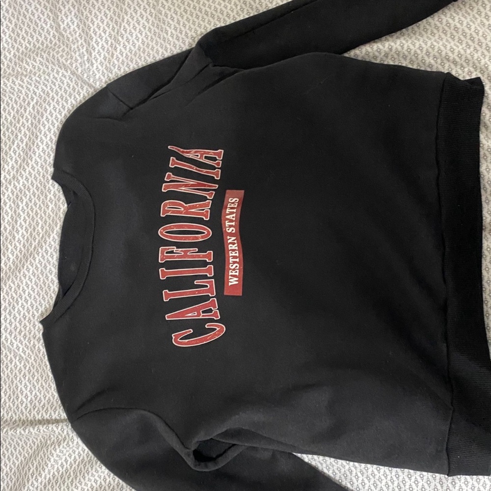black hoodie, with california design
